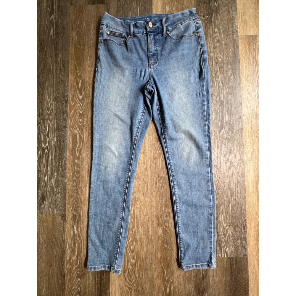 Seven7 Skinny Jeans Women Size 10 Medium Wash Mid Rise Denim Pants 2407